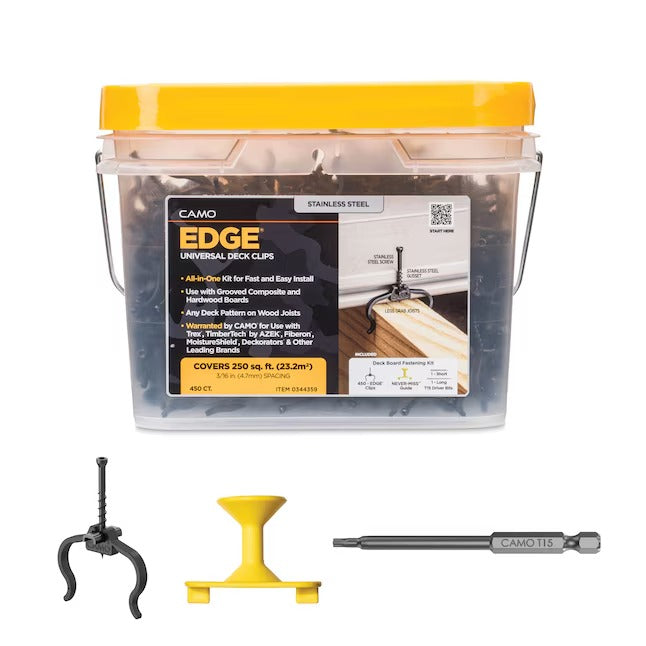 CAMO Edge Clip Screw Hidden Deck Fastener 250SF 450CT